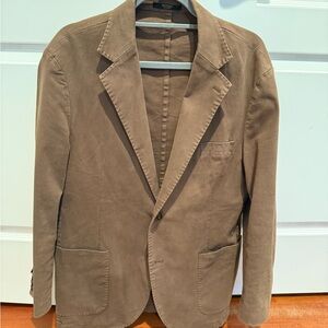 Elegant Brown Blazer for Men Italian Size 54